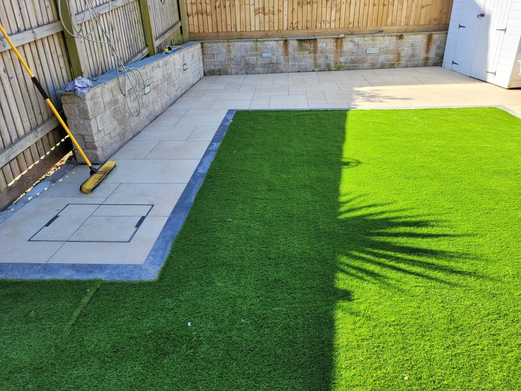 Paulton Garden Upgrade with Astroturf and Porcelain Paving