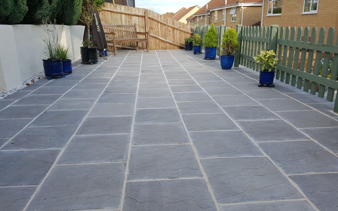 Grey Riven Paving